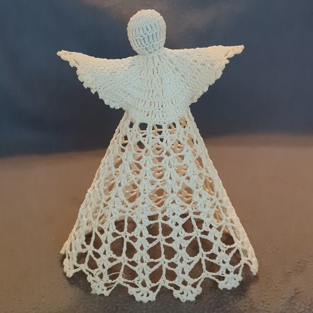 Crocheted Christmas Angels. Set Of 3